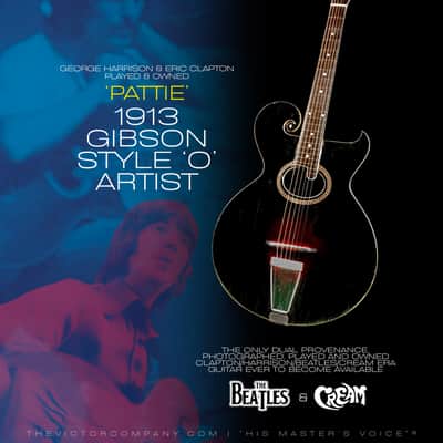 “Pattie” Historic Clapton, Harrison Owned/Played | Linked To Songwriting of Cream’s ‘Badge’, The Beatles ‘Here Comes The Sun’ | 1913 Gibson Style “O” Acoustic Guitar image 11