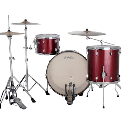 Ludwig NeuSonic Merlot Super Sparkle Pro Beat Drums 14x24_16x16_9x13 3pc Shell Pack | NEW | Authorized Dealer image 3