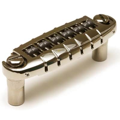 ResoMax NW2 Adjustable Wraparound Bridge w/ String Saver Saddles (PS-8593, Select Finish) - Gold / Imperial image 2
