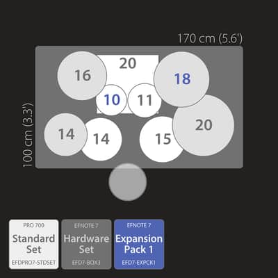 EFNOTE PRO 701 Traditional Electronic Drum Set White Sparkle image 2