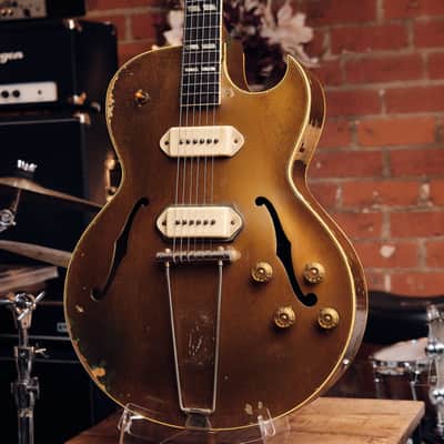 1954 Gibson ES-295 Gold Hollowbody - Original P-90s, Lifton Case, 6 lbs. 7 oz! image 4