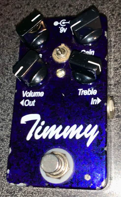 Paul Cochrane Timmy Overdrive Purple Black Swirl guitar effects pedal made in the USA image 1