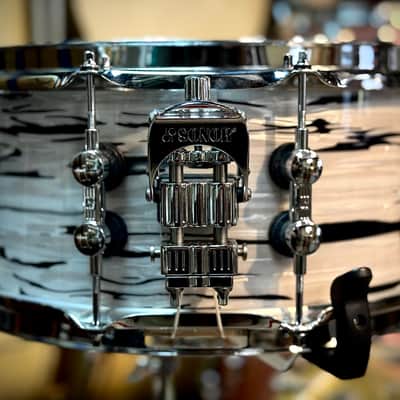Sonor 14x6.5 SQ2 Vintage Maple Snare Drum - White Oyster Pearl image 2