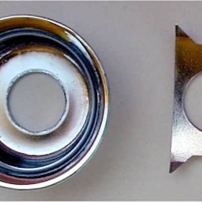 Guitar Parts - JACK PLATE TELECASTER Tele Cup - CHROME image 1