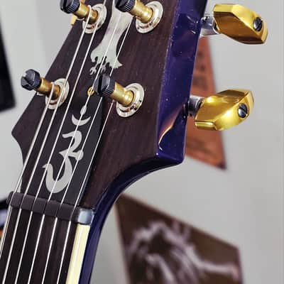 PRS ( Mint) Santana Retro (One Piece Top) Quilted Maple 10-top 2022 - Charcoal Blue image 19