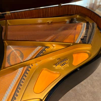 Schimmel Parlor Grand Piano 1970 - Ebony Satin image 3