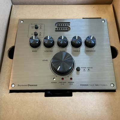 NEW IN THE BOX SEYMOUR DUNCAN POWERSTAGE  100 STEREO 2-Channel 100-Watt Pedalboard Guitar Amp SILVER image 3