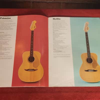 1970 Fender Acoustic Guitars Catalog-Great Color image 3