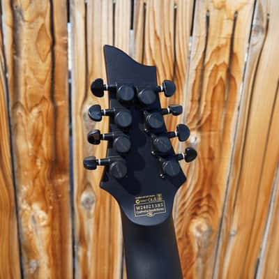 Schecter DIAMOND SERIES PT-8 MS Black Ops Satin Black Open Pore 8-String Electric Guitar image 4