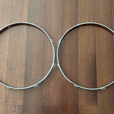 Ludwig 18 inch 1.6 triple flanged hoops 1970s - chrome image 1