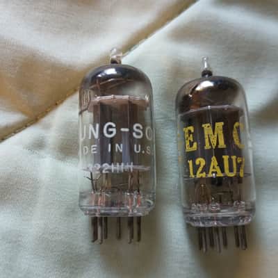 NOS TUNG-SOL and SYLVANIA 12AU7 pre-amp Tube set image 3