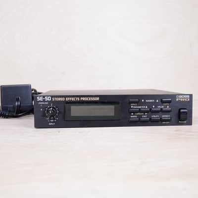 Boss SE-50 Stereo Effects Processor 1990 Black w/ Power Supply image 1