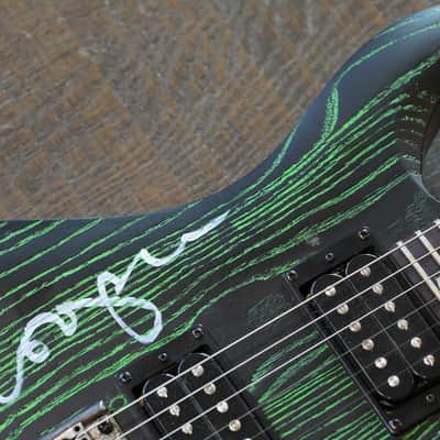 Owned By Orianthi! 2017 PRS SE Swamp Ash CE 24 Limited Edition Sandblasted Green Signed By Alice Cooper & Orianthi + OGB image 10
