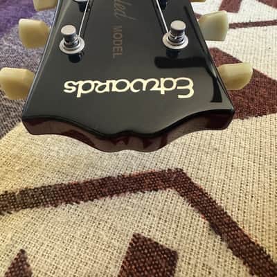 2012 Edwards by ESP E-LP-125SD/QM Les Paul - Black Cherry image 18