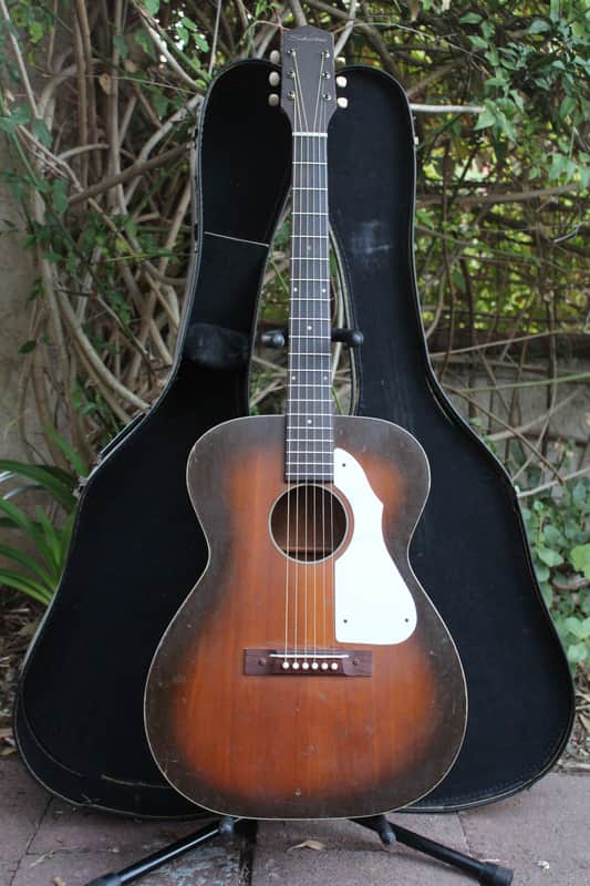 Vintage 1965 Silvertone 600 Series Grand Concert Acoustic Guitar by Harmony USA! image 1