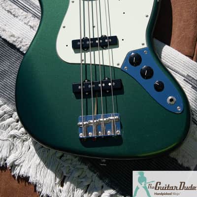 Fender 2023 Collection Made in Japan Traditional '60s Jazz Bass® - Aged Sherwood Green Metallic - Pro Set Up w Perfect Frets/Action/Intonation! image 6