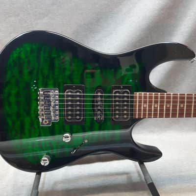 Ibanez Gio GRX70QA Emerald Burst image 2