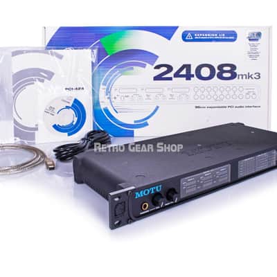 MOTU 2408 MK3 AD/DA Converter 24 I/O NOS Mint w/ Box + PCIe card image 2
