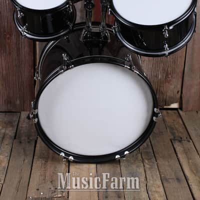 Excel EC165 Junior 5 Piece Drum Kit with Hardware and Cymbals Cosmic Black Sparkle image 12
