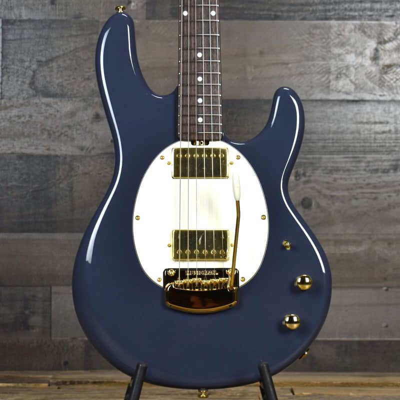 Mint Ernie Ball Music Man Cory Wong StingRay II - Charcoal Blue with Mono Case image 1