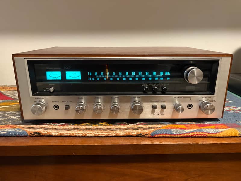 Sansui 5050 Stereo Receiver, EXcellent all-original condition, upgraded walnut case image 1