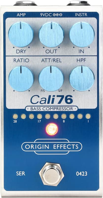 Origin Effects Cali76 Bass Compressor Pedal - Super Vintage Blue image 1