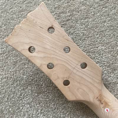 Maple Guitar DIY Neck, Rosewood 22 Frets Fingerboard image 3