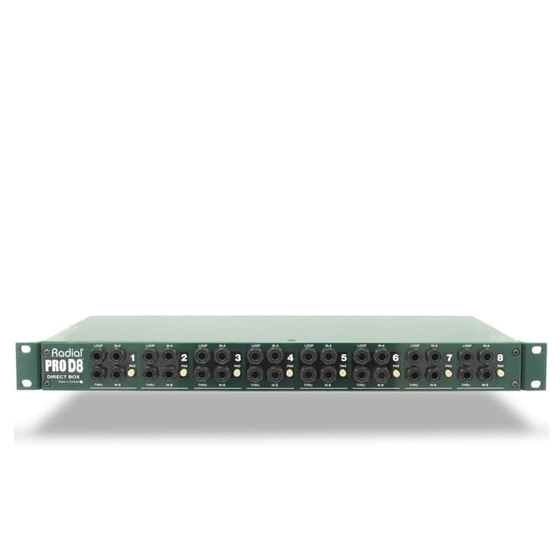 Radial ProD8 8-channel Rackmount Passive Instrument Direct Box with Custom Transformers image 1