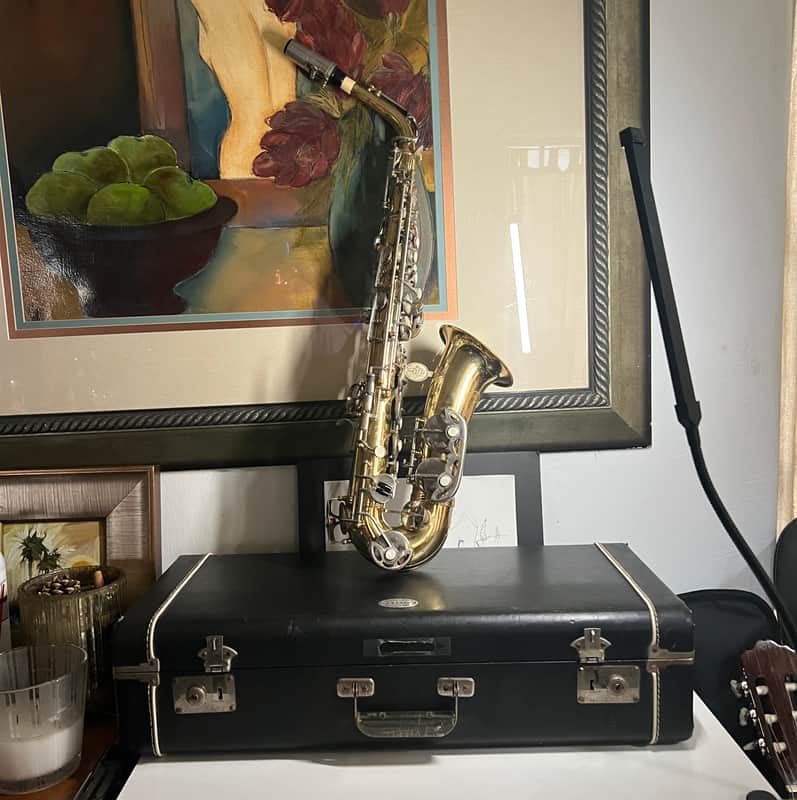 Vintage Evette and Schaeffer Alto Gold Lacquer image 1