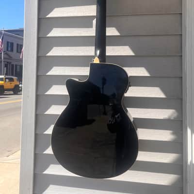 Preowned Ibanez AEG1812IIBK Spruce / Sapele Auditorium 2019 - Black image 7
