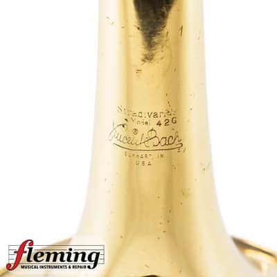 Bach Stradivarius 42G Professional Tenor Trombone - Gold Brass Bell image 2