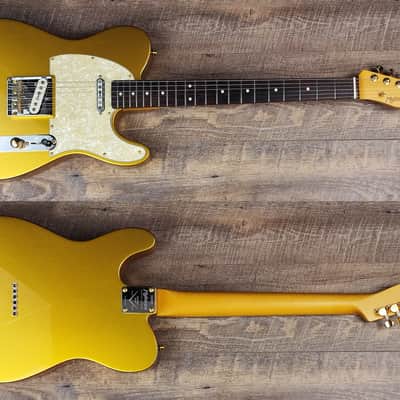 MyDream Partcaster Custom Built - Gold Telecaster Quarter Pound Quarter Sawn image 1