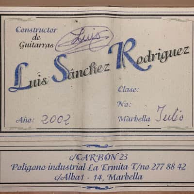 Luis Sanchez 2002 “Blanca” - great sounding, easy playing and amazing looking handmade flamenco guitar - check video! image 17