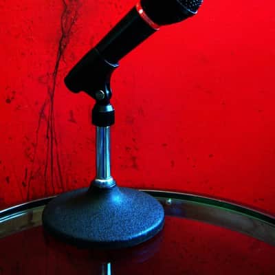 Vintage 1990's Audio-Technica Pro 4L dynamic cardioid microphone Low Z w mic clip image 1