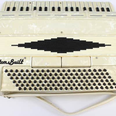 Vintage 1960's Titano Custom Built Accordion, Pearloid, Made in Italy, Offered As Is image 7