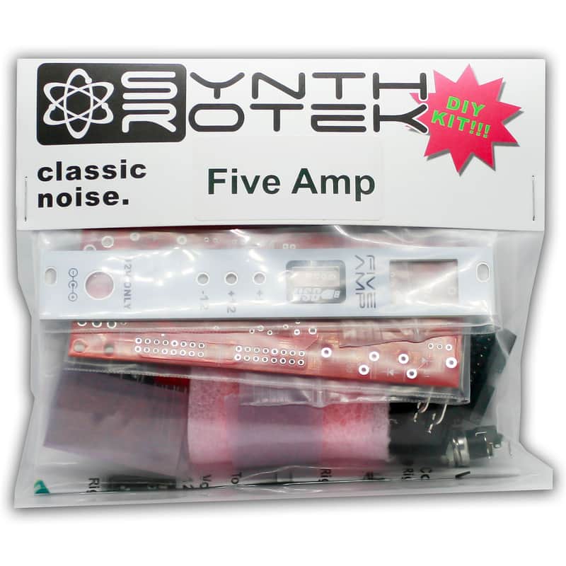 Synthrotek Five Amp Power DIY Kit - RED, 12V Power Brick image 1