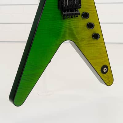 Dean Custom Shop USA ML Flame Top Floyd Firehouse Guitars Exclusive Electric Guitar, Ebony Fingerboard, Trans Slime Fade image 16