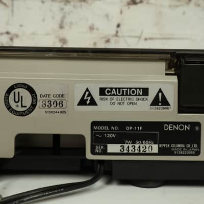 1983 Denon DP-11F Fully Automatic Direct Drive Turntable W/ Original Box image 11