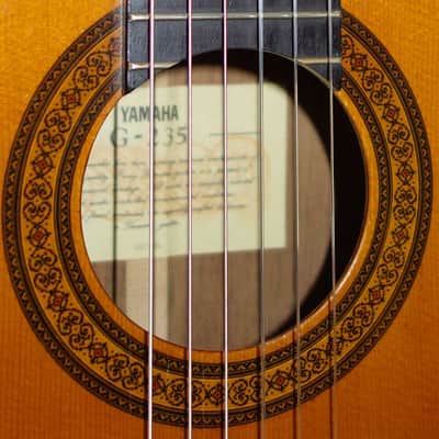 Vintage Yamaha G235 Nylon String Classical Guitar w/Rosewood Bridge image 17
