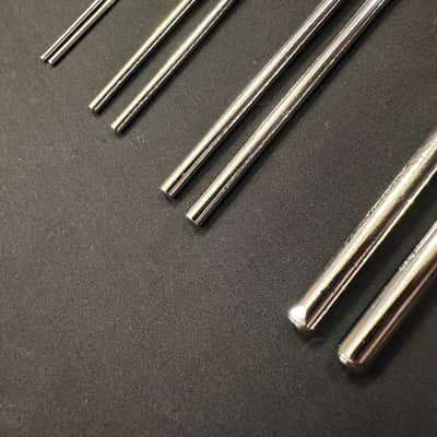 Triangle Beater Set, Homemade, 8 Piece (4 Pairs), 8" Length, w/Handmade Leather Case-EXCELLENT image 12