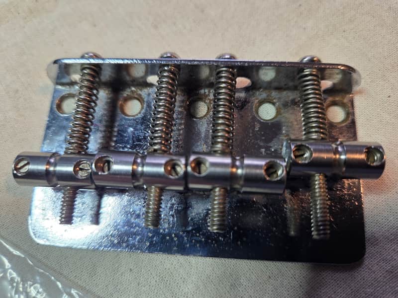Fender Vintage 70s Bass Bridge with Slotted Saddles - 1970-79 image 1