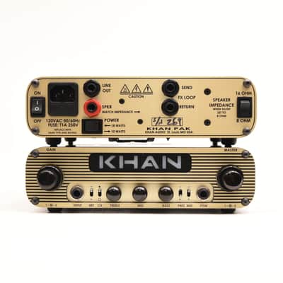 Khan Pak Amp Single Channel - Classic 2021 Black/Gold image 6
