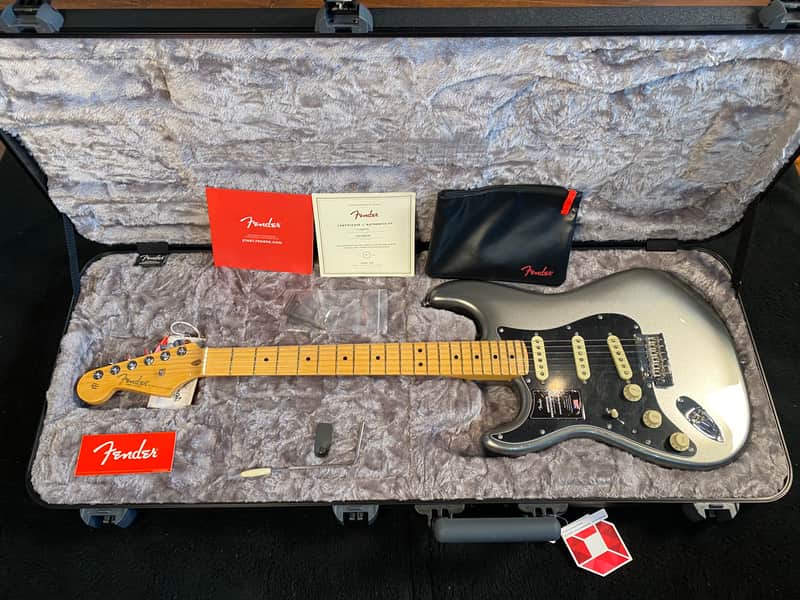 Fender American Professional II Stratocaster Left-Handed Maple Mercury #US210088396  7lb 9.1oz image 1