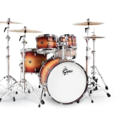 Gretsch Renown 4-Piece Drum Set (22/10/12/16) Satin Tobacco Burst image 2