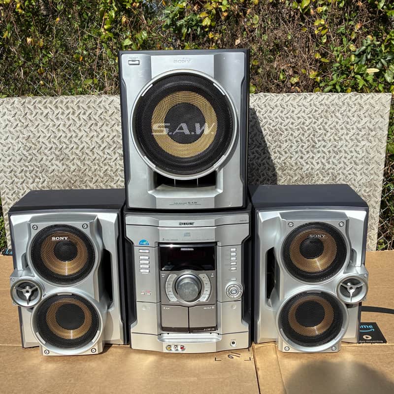 Sony AM/FM/Cassette/3-CD Compact Hi-Fi Stereo System Model | Reverb