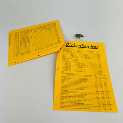 Rickenbacker Dealer Price List 1971 image 3