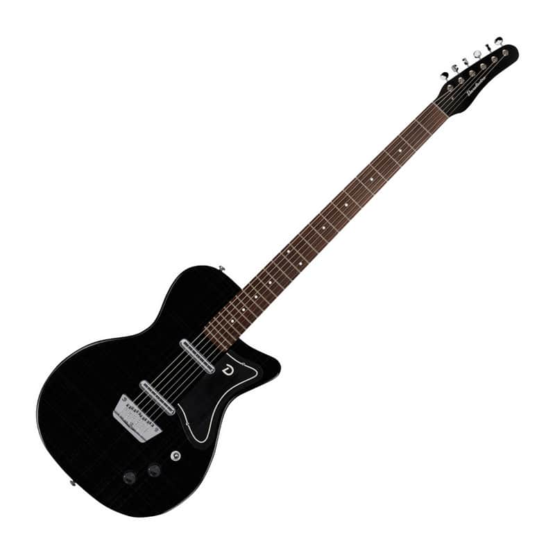 Danelectro 56 Baritone Electric Guitar, Black image 1