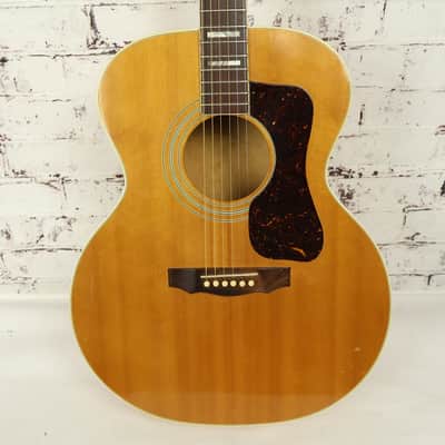 Vintage 1979 Guild F-40 Blonde Small Jumbo Acoustic Guitar With Hard Shell Case image 2