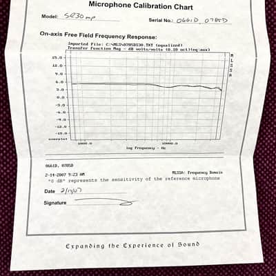 Earthworks SR30mp Stereo Pair (2007) w/ Original Calibration Charts & Wooden Case – Excellent Condition image 3