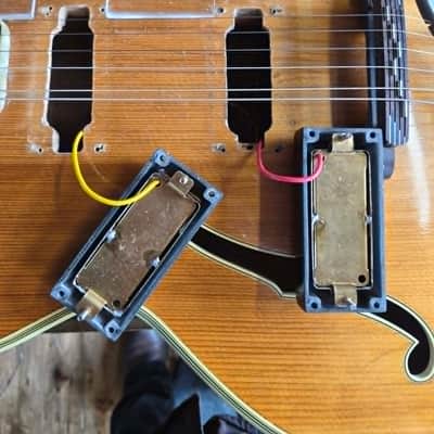 Hofner Committee Gloss Natural 1960 Modified Hollow Body Electric Guitar image 16